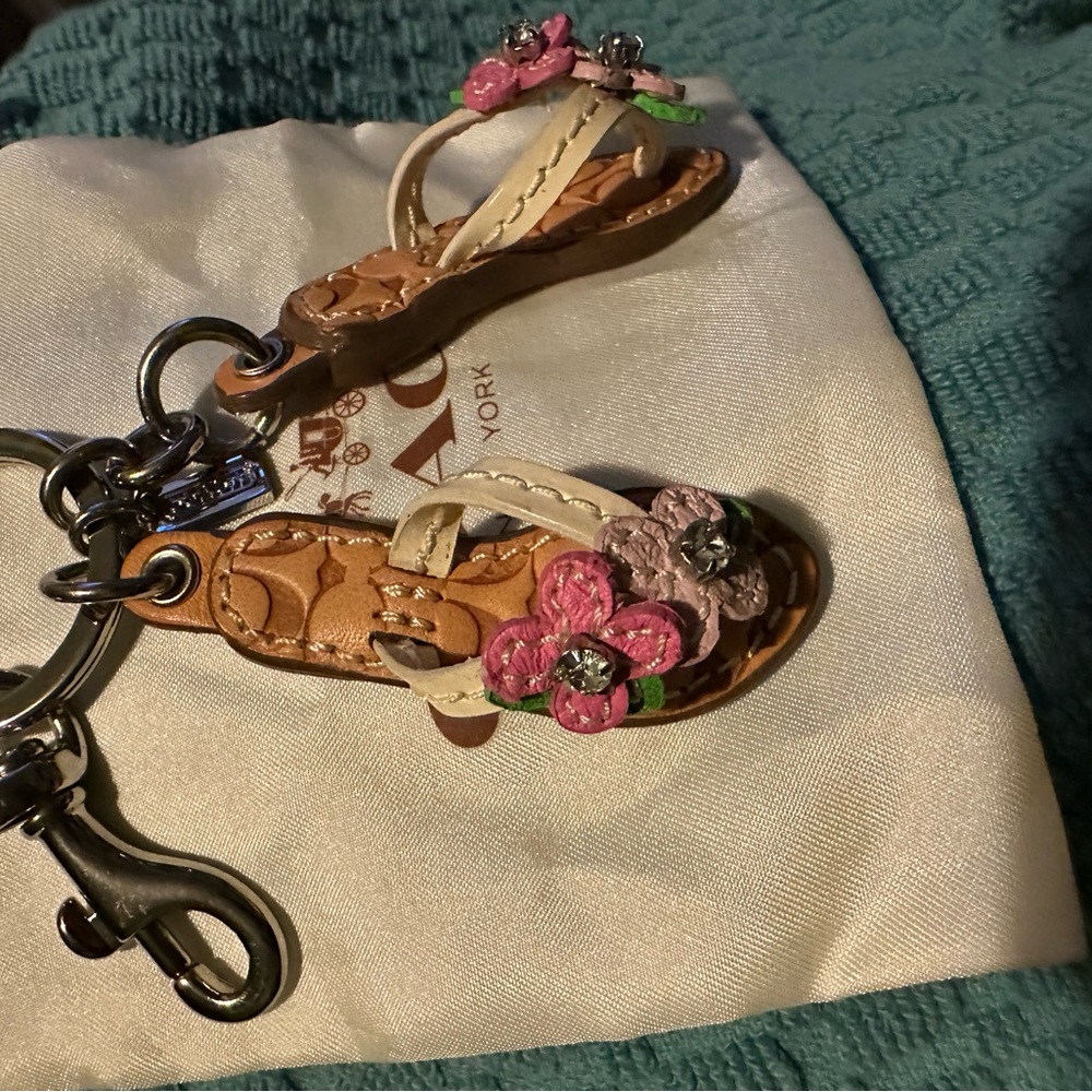 Coach Floral Sandal Keychain - Picture 9 of 10